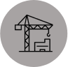 Kran auf Baustelle
